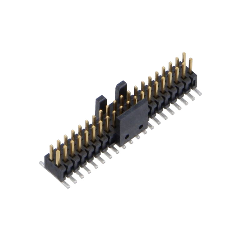 Conector: şiruri pini; tată; PIN: 40; 1,27mm; gold flash; SMT; soclu Conector: şiruri pini; tată; PIN: 40; 1,27mm; gold flash; SMT; soclu