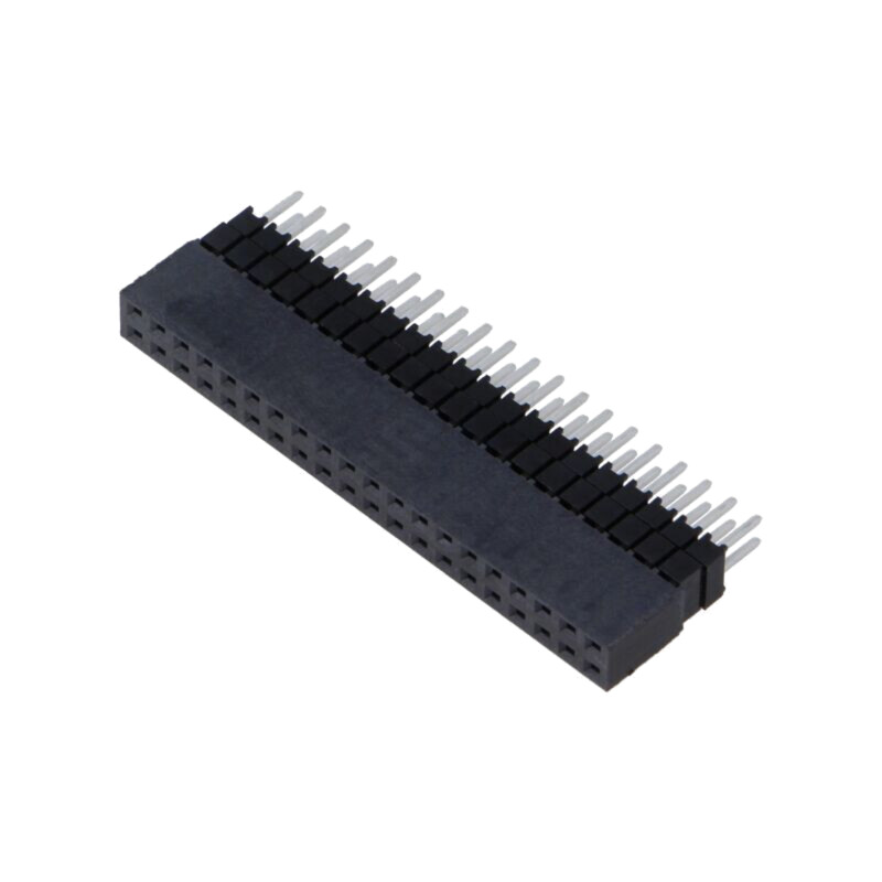 Conector: şiruri pini; tată; PIN: 40; 2,54mm; cositorit; THT; soclu