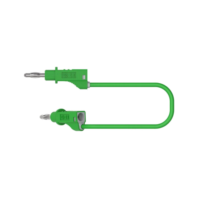 Cablu de măsurare; 60VDC; 30VAC; 20A; cu soclu axial, 4mm; verde
