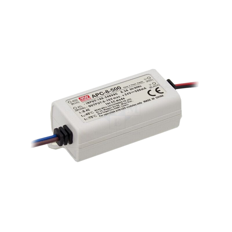 Alimentator: pulsatoriu; LED; 7,7W; 5÷11VDC; 700mA; 90÷264VAC; IP42