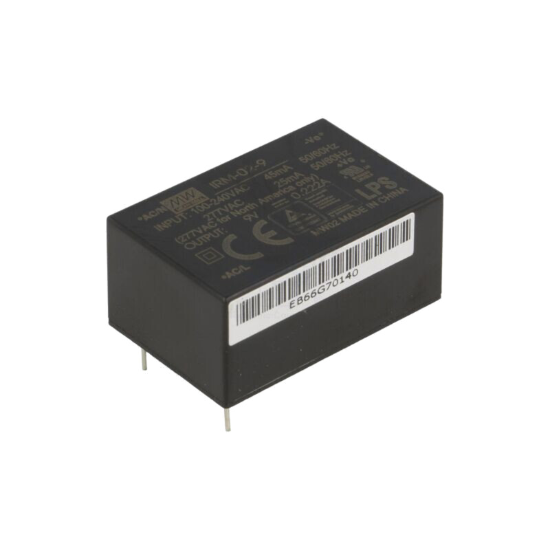 Convertor: AC/DC; 2W; Uintr: 85÷305VAC,120÷430VDC; Uieş: 9VDC; 72%