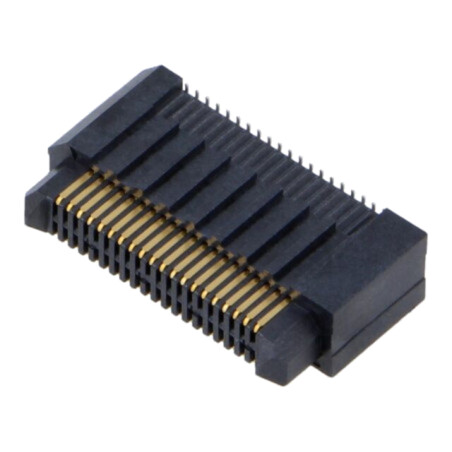 Conector: PCB-PCB; tată; PIN: 50; 0,8mm; ERM8; aurit; SMT; soclu; 1,4A