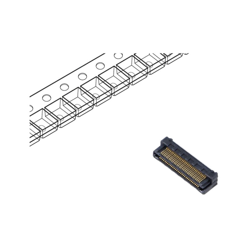 Conector: PCB-PCB; hermafrodit; PIN: 60; 0,5mm; LSHM; aurit; SMT
