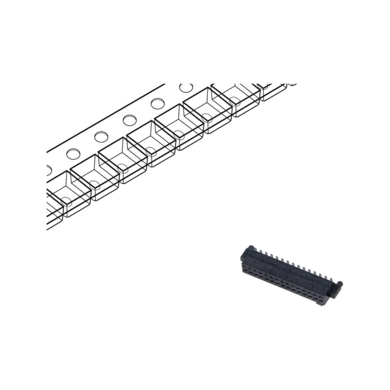 Conector: PCB-PCB; mamă; PIN: 30; 1,27mm; SFM; argintat selectiv