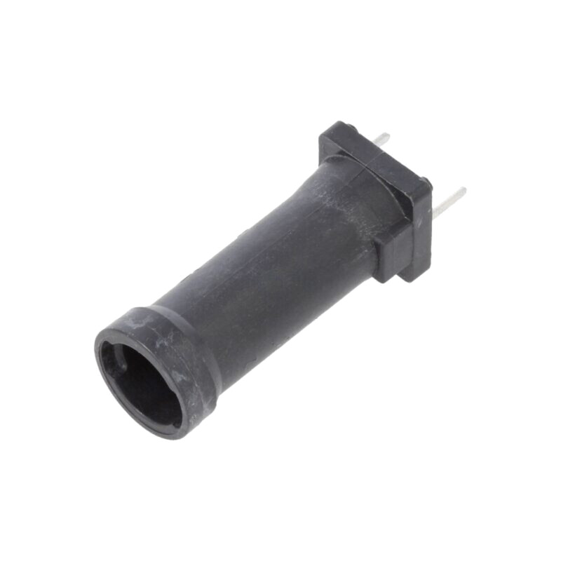 Clemă; siguranţe cilindrice; THT; 5x20mm; -40÷85°C; 6,3A; neagră