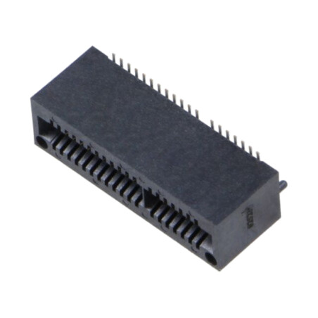 Conector: de margine; PIN: 40; 1mm; aurit; SMT; pentru PCB