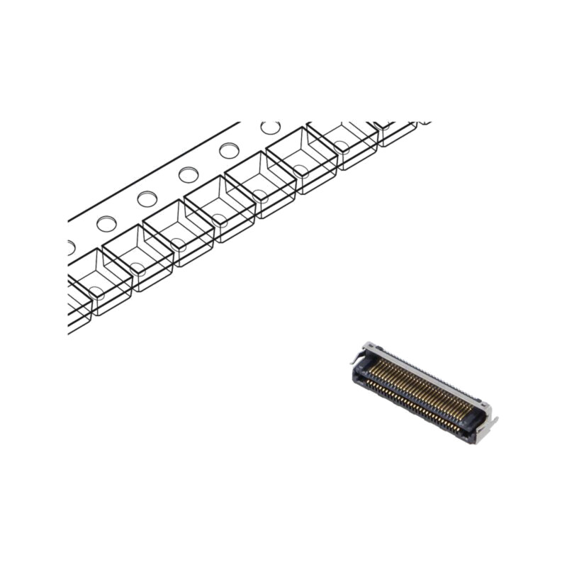 Conector: PCB-PCB; hermafrodit; PIN: 60; 0,5mm; LSHM; aurit; SMT