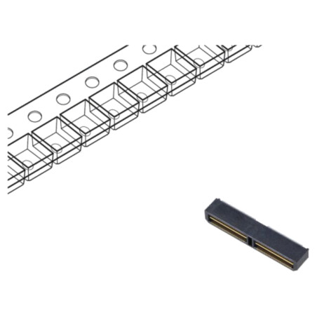 Conector: PCB-PCB; tată; PIN: 120; 0,5mm; QTH; gold flash; SMT; soclu