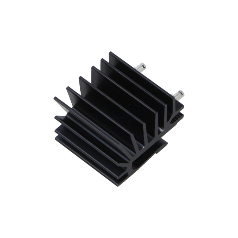 Radiator: extrudat; TO220; neagră; L: 25mm; W: 19,4mm; H: 28mm; 9K/W Radiator: extrudat; TO220; neagră; L: 25mm; W: 19,4mm; H: 28mm; 9K/W