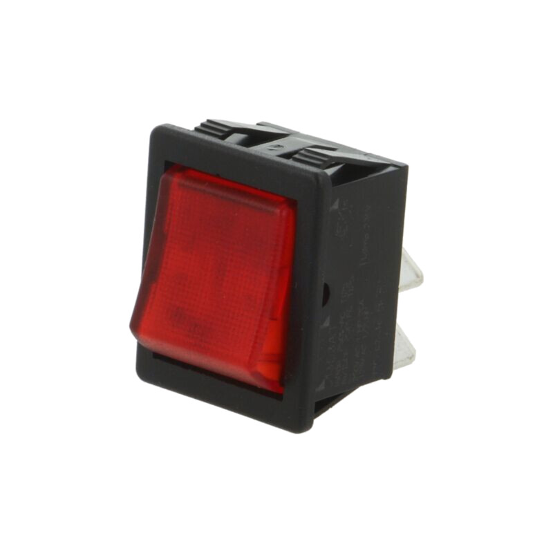 ROCKER; DPST; Poz: 2; ON-OFF; 16A/250VAC; roşie; lampă cu neon; 1350