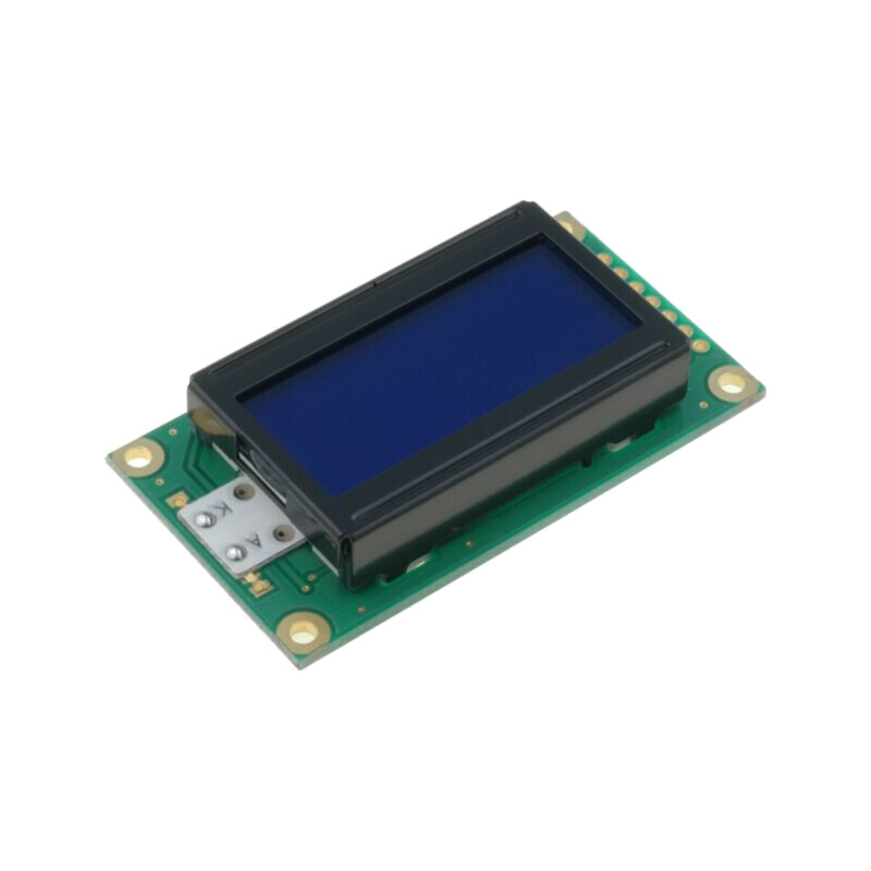 Afişaj: LCD; alfanumerice; STN Negative; 8x2; albastru; LED; PIN: 14