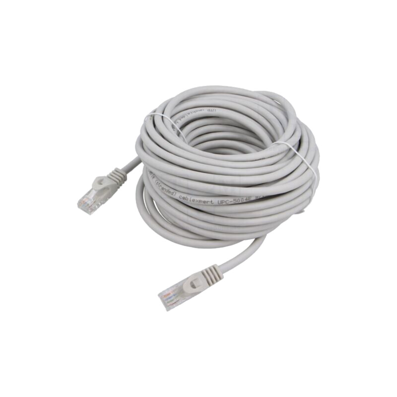 Patch cord; U/UTP; 6; litat; Cu; PVC; gri; 7,5m; 26AWG; Øcablu: 6,2mm