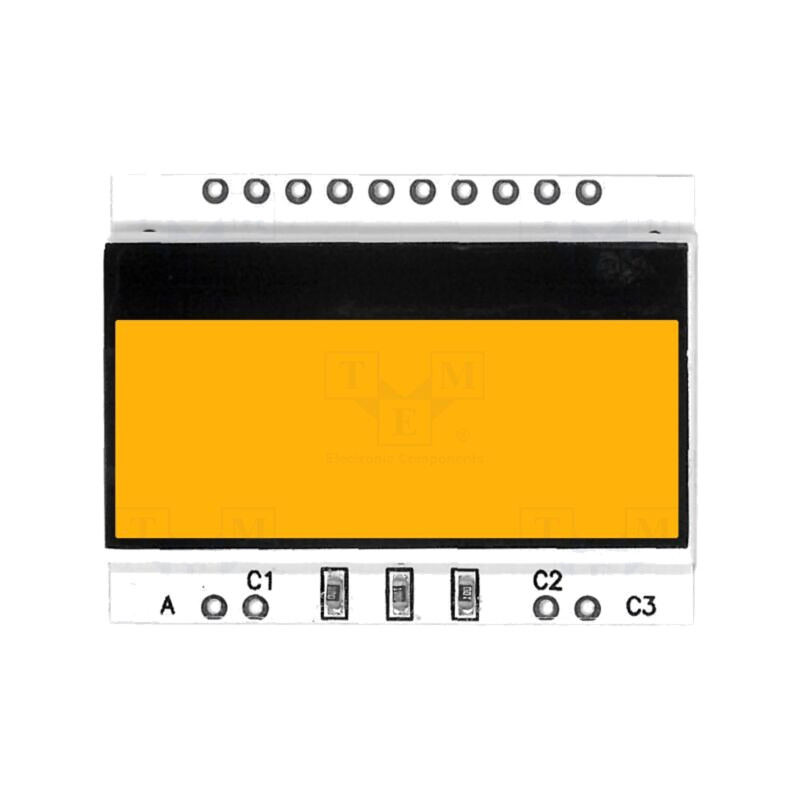 Iluminare de fundal; LED; 36x27,5x2,6mm; ambră Iluminare de fundal; LED; 36x27,5x2,6mm; ambră