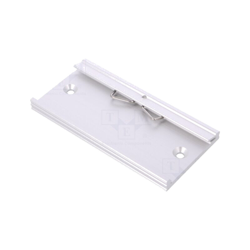 Mâner pt.şină DIN; aluminiu; 100mm; Şină: TS35