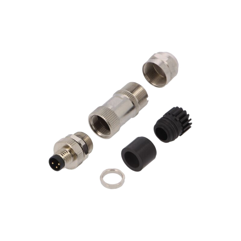 Conector: M8; tată; PIN: 3; drept; pe cablu; mufă; 3A; IP67; 60V