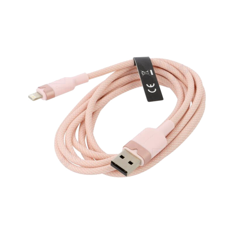 Cablu; USB 2.0; mufă Apple Lightning,USB A mufă; nichelat; 2m