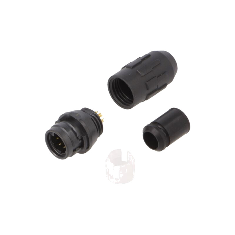 Conector: circular; HR30; push-pull; mufă; 2A; aurit; lipire; PIN: 6 Conector: circular; HR30; push-pull; mufă; 2A; aurit; lipire; PIN: 6