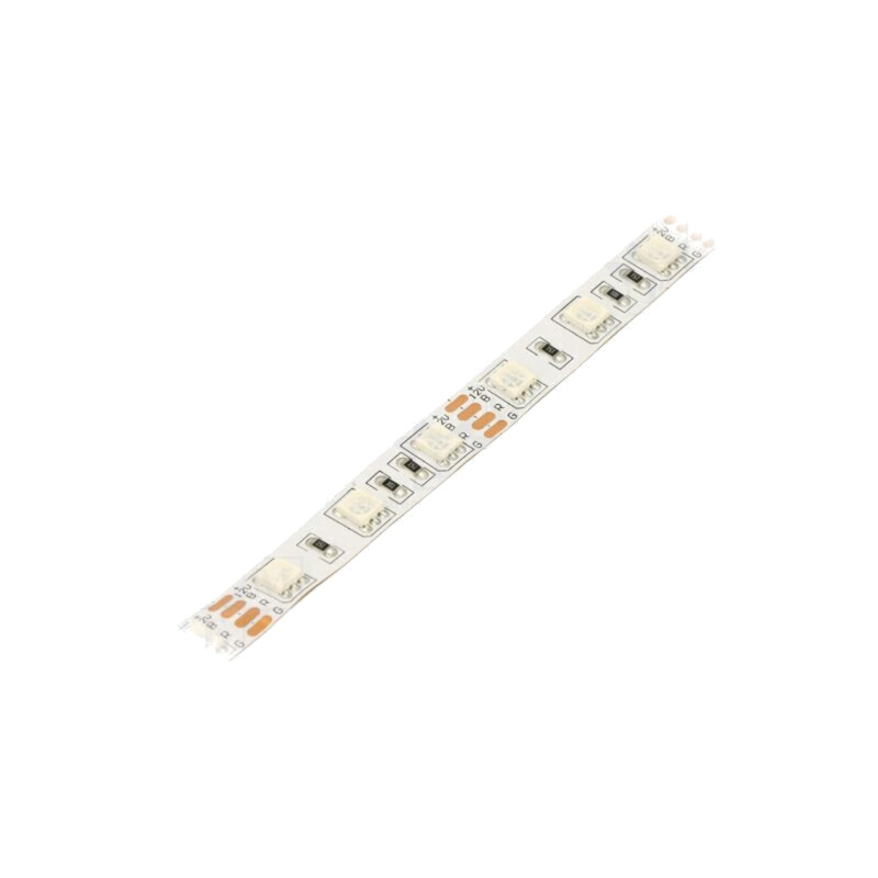 Bandă LED; RGB; 5050; LED/m: 60; 10mm; PCB albe; IP20; 4,8W/m; 12VDC