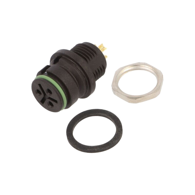 Conector: circular; 720; 250V; PIN: 3; soclu; mamă; lipire; 7A; IP67