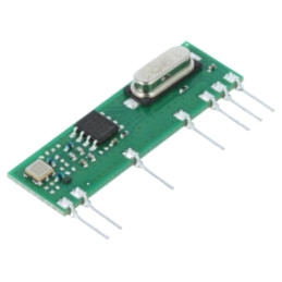 Modul: RF; receptor AM; AM,ASK; 433,92MHz; -109dBm; 5VDC; 4,3mA