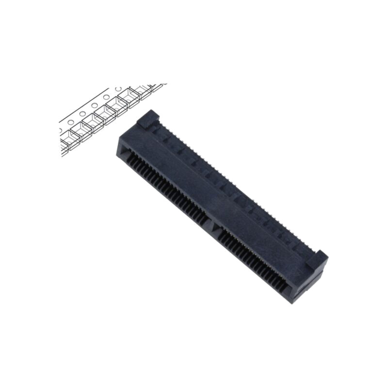 Conector: PCB-PCB; mamă; PIN: 80; 0,8mm; HSEC8; aurit; SMT; soclu