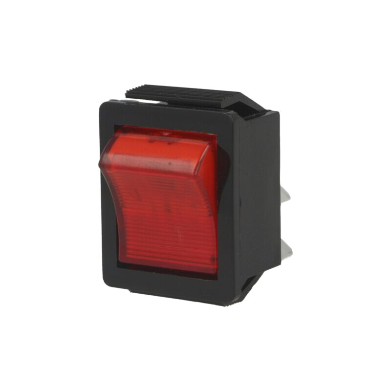 ROCKER; DPST; Poz: 2; ON-OFF; 16A/250VAC; roşie; lampă cu neon; 1350