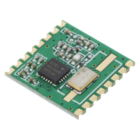 Modul: RF; emiţător-receptor FM; FSK; 433,92MHz; SPI; -121dBm; SMD