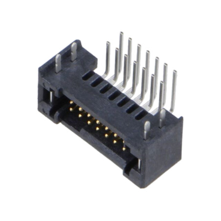 Conector: PCB-PCB; tată; PIN: 14; 1,27mm; TFM; aurit; THT; soclu; 3,7A