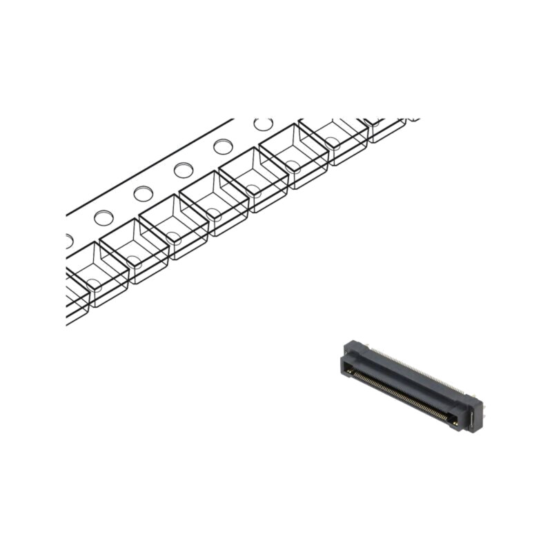 Conector: PCB-PCB; mamă; PIN: 124(4+120); 0,5mm; H: 8,15mm; F11