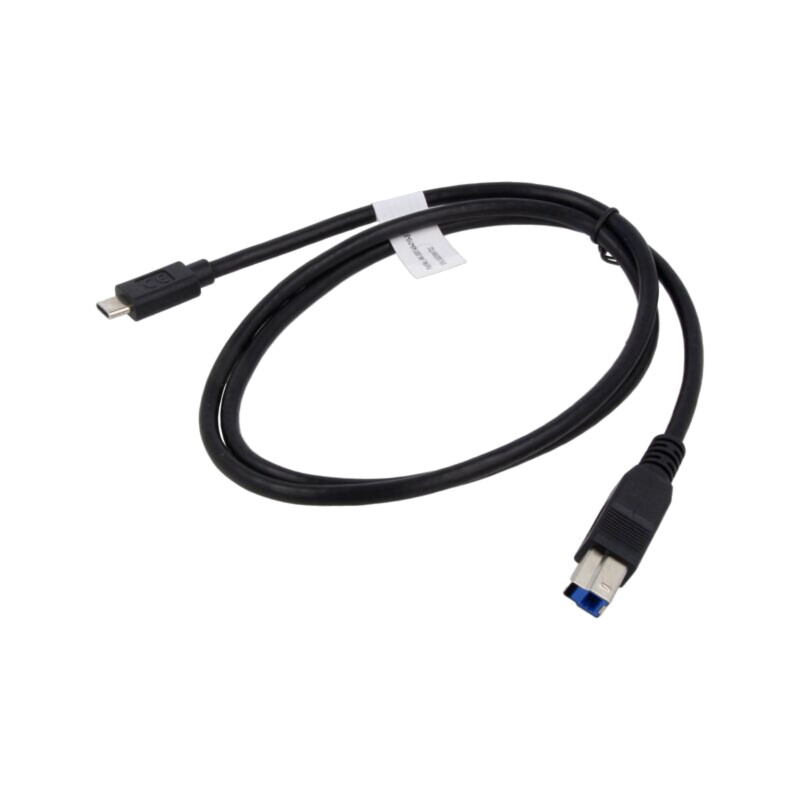 Cablu; USB 3.1; USB B mufă,USB C mufă; nichelat; 1m; negru; 10Gbps
