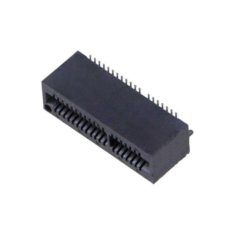 Conector: de margine; PIN: 40; 1mm; gold flash; SMT; pentru PCB