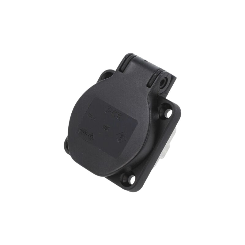 Conector: alimentare AC; soclu; 2P+PE; 250VAC; 16A; neagră; PIN: 3
