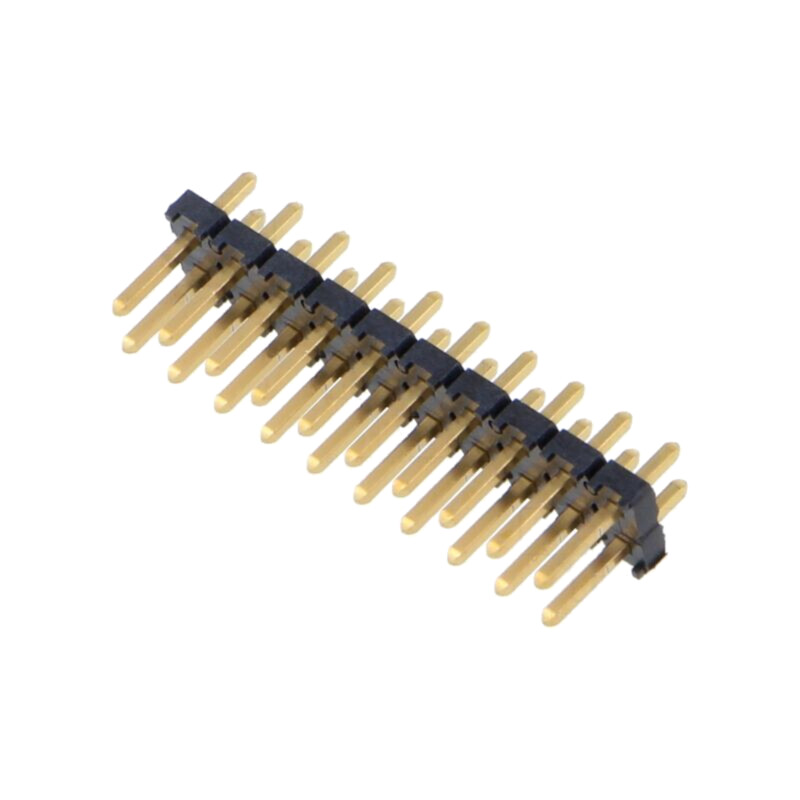Conector: şiruri pini; tată; PIN: 10; 2,54mm; aurit; THT; şir pini