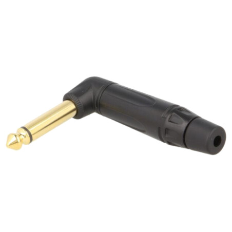 Conector: Jack 6,3mm; mufă; tată; mono; piste: 2; în unghi 90°