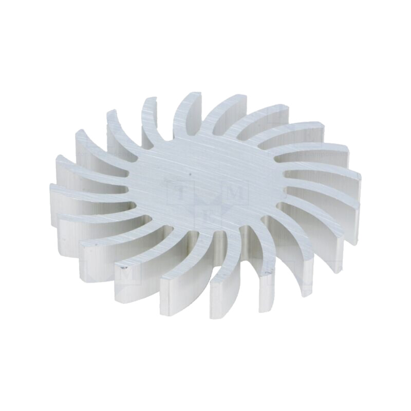 Radiator; LED; Ø: 70mm; H: 10mm; 2,28K/W Radiator; LED; Ø: 70mm; H: 10mm; 2,28K/W