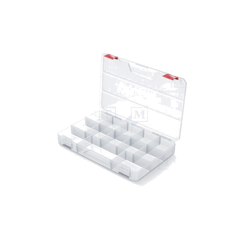 Container: colectiv; cu partiții; transparentă; 355x230x41mm Container: colectiv; cu partiții; transparentă; 355x230x41mm