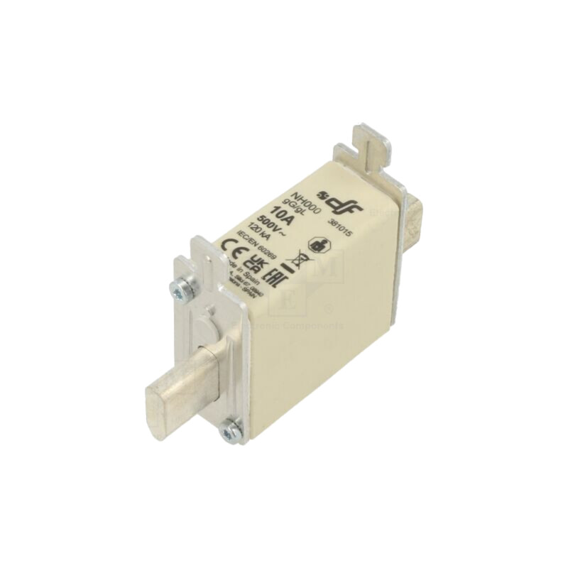 Siguranţă: siguranţă; gG; 10A; 500VAC; 250VDC; ceramică; NH000