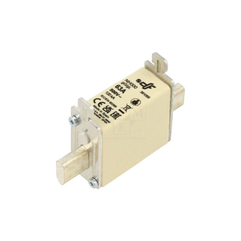 Siguranţă: siguranţă; gG; 63A; 500VAC; 250VDC; ceramică; NH000