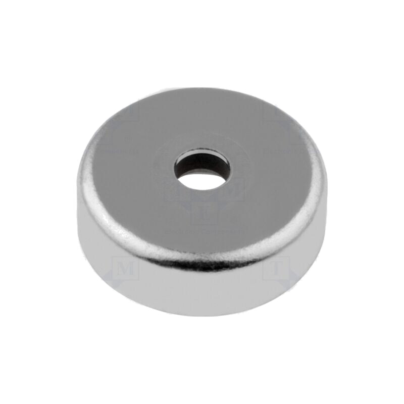 Magnet: fix; ferită (metal greu); 27N; Ø: 20mm; H: 6mm; oţel Magnet: fix; ferită (metal greu); 27N; Ø: 20mm; H: 6mm; oţel