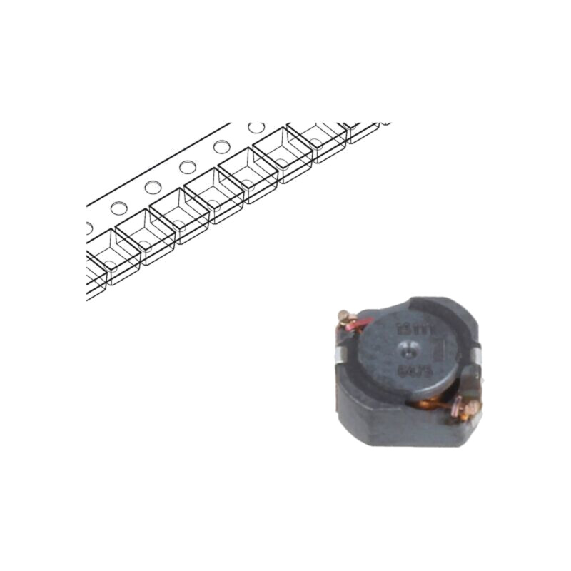 Inductor: fir; SMD; 150uH; 1548mΩ; -40÷125°C; ±20%; 5,3x5x2,7mm Inductor: fir; SMD; 150uH; 1548mΩ; -40÷125°C; ±20%; 5,3x5x2,7mm