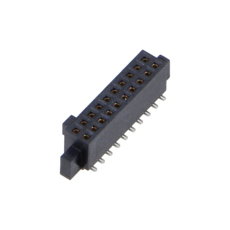 Conector: PCB-PCB; mamă; PIN: 20; 1,27mm; SFM; aurit; SMT; soclu; 3,7A