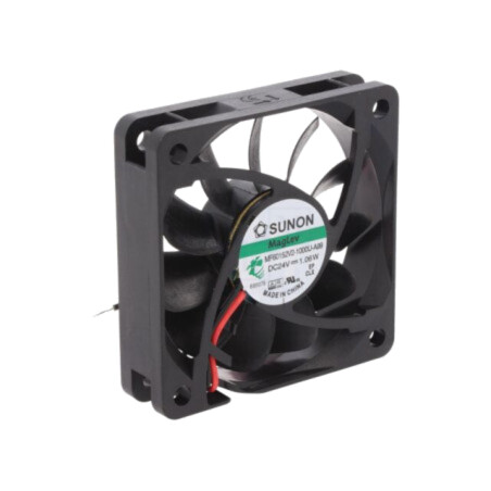 Ventilator: DC; axial; 24VDC; 60x60x15mm; 38,53m3/h; 29,2dBA; Vapo