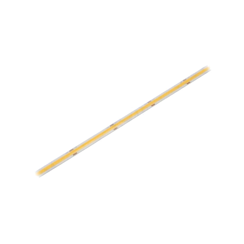 Bandă LED COB; alb cald; LED/m: 320; 8mm; IP65; 8W/m; CRImin: 90