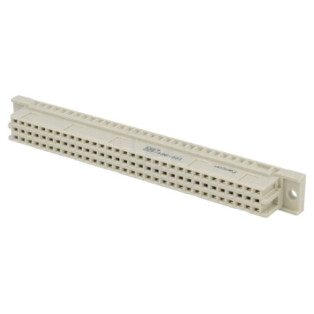 Conector: DIN 41612; soclu; tip C; mamă; PIN: 64; a+c; THT; drept