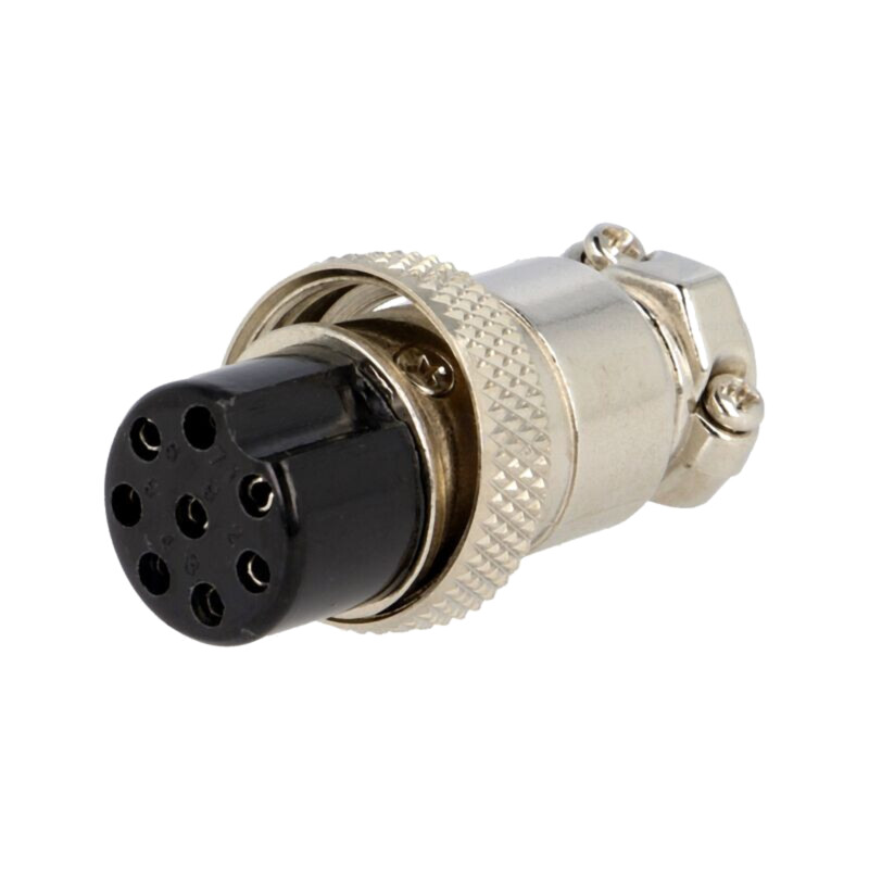 Conector: pentru microfoane; mufă; mamă; PIN: 8; pe cablu; drept