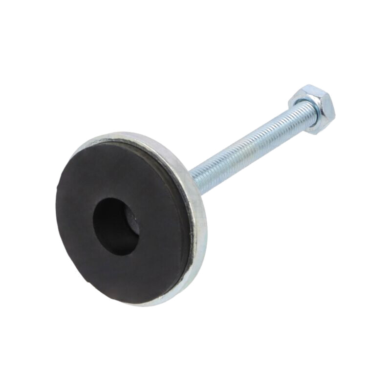 Picioruş; rigid,cu ax; Diam.bază: 55mm; M10; oţel; oţel Picioruş; rigid,cu ax; Diam.bază: 55mm; M10; oţel; oţel