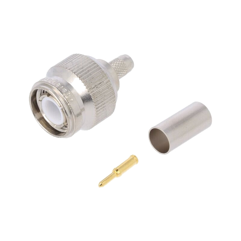 Conector: TNC; mufă; tată; drept; 50Ω; RG223,RG400; crimpat; PTFE Conector: TNC; mufă; tată; drept; 50Ω; RG223,RG400; crimpat; PTFE