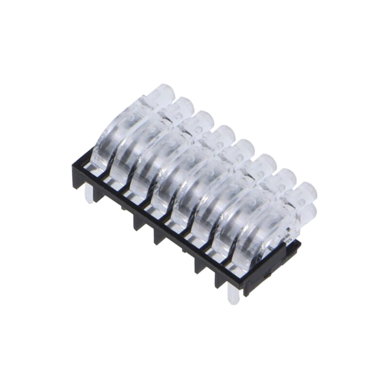 Tub pentru LED-uri; Ø2mm; Nr.mod: 16; rotund; în unghi,pentru PCB