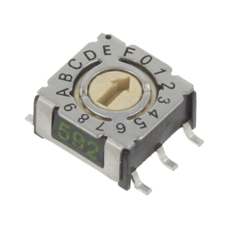 Întrerupător codificare; HEX/BCD; Poz: 16; SMD; Rcontact max: 80mΩ