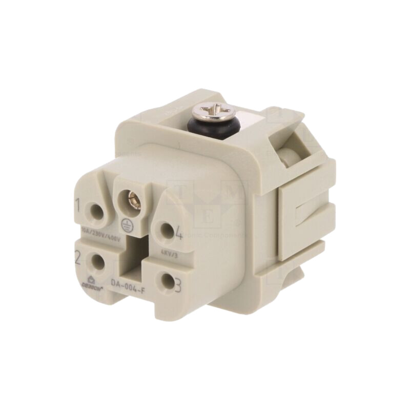 Conector: HDC; inserturi de contact; mamă; DA; PIN: 5; 4+PE; 10A